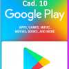 Google Play Gift Voucher 10 CAD